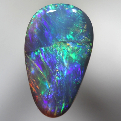 SOLID BLACK OPAL Bright neon golden green and royal blue